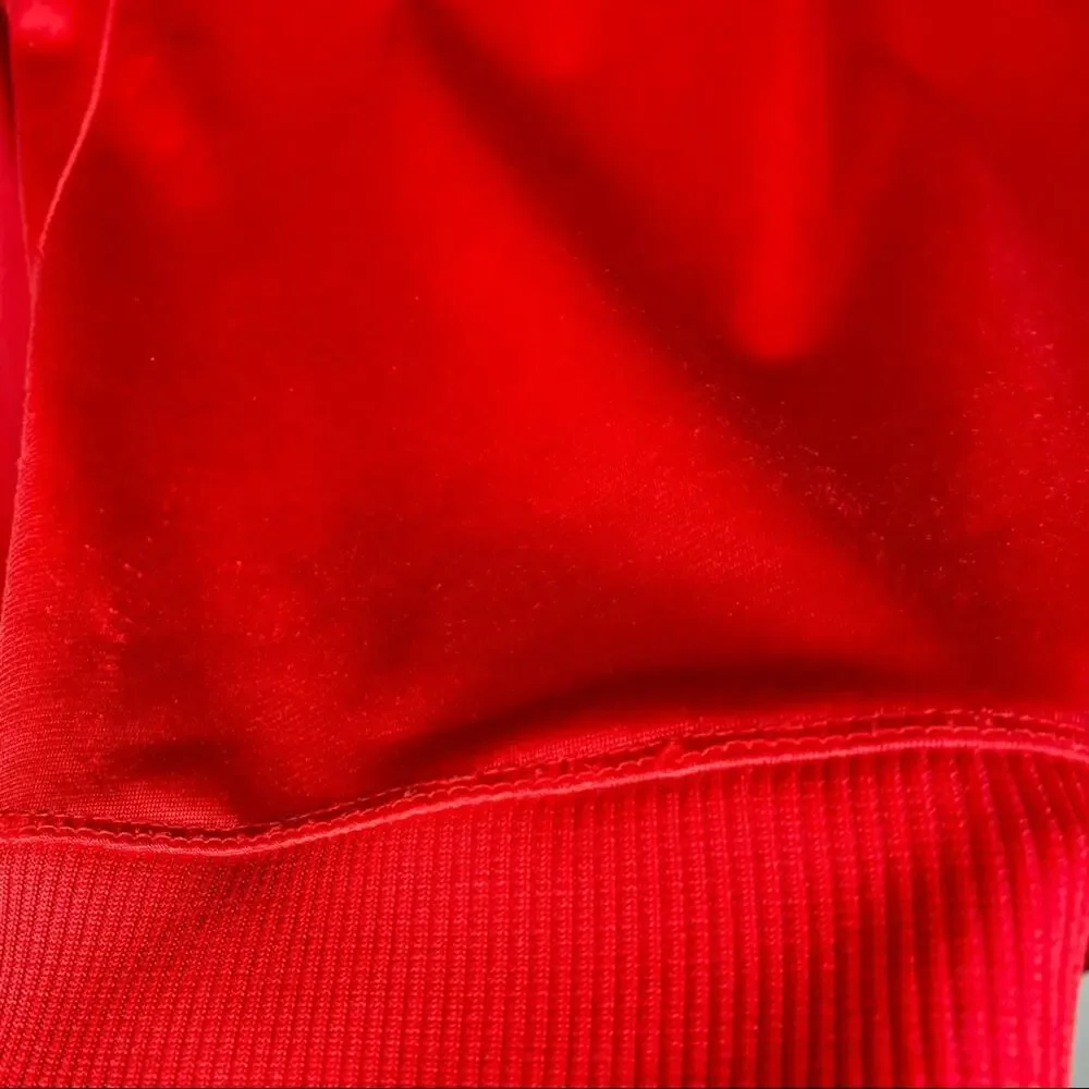 Nike Full Zip Up Track Athletic Jacket with Pockets Red White Youth Kids Medium - Picture 4 of 8